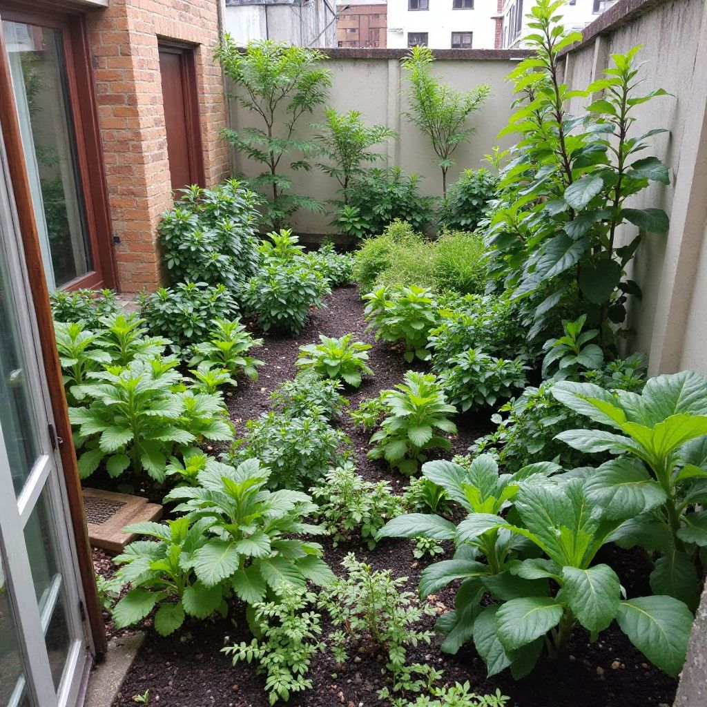 Transformed balcony garden