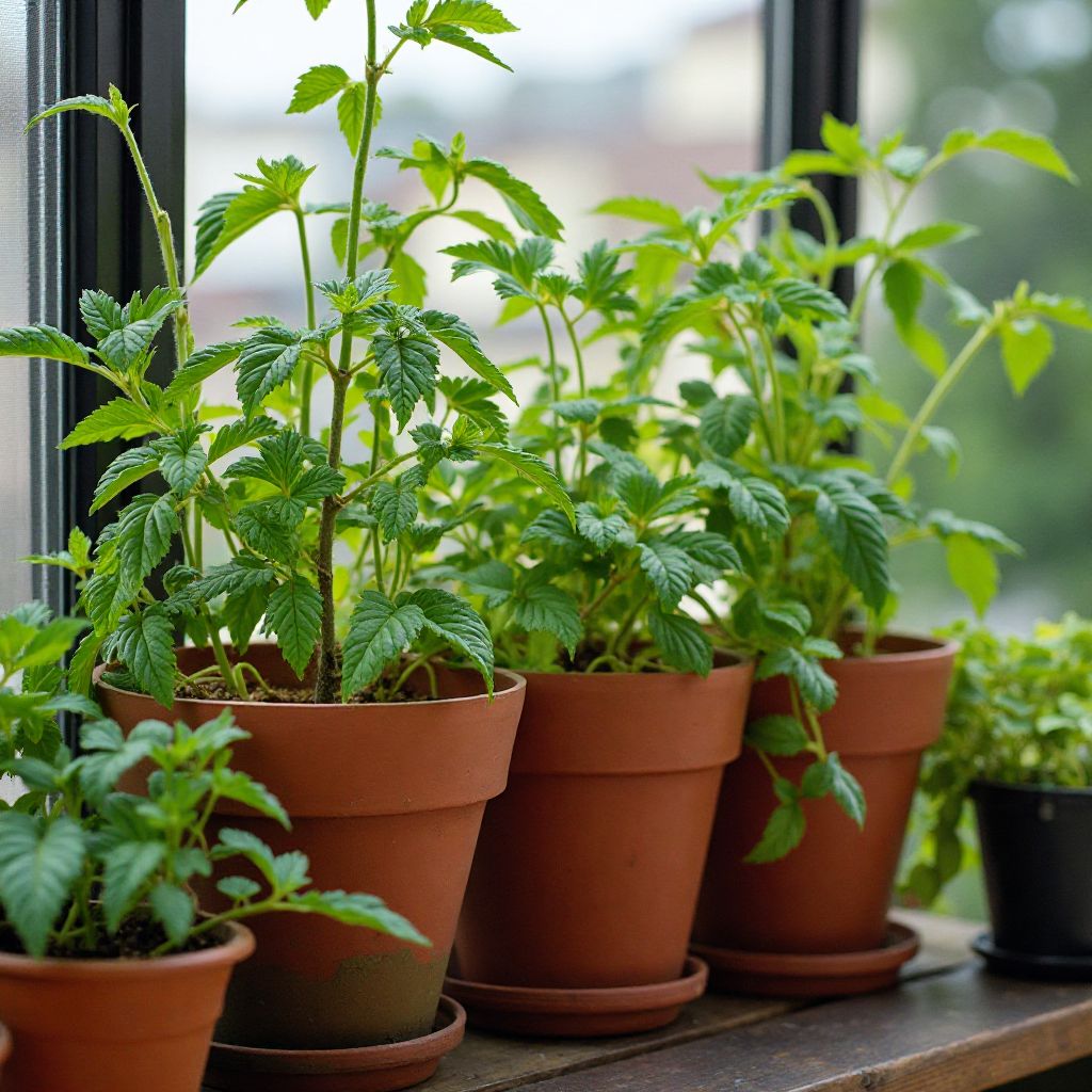 Balcony tomato garden