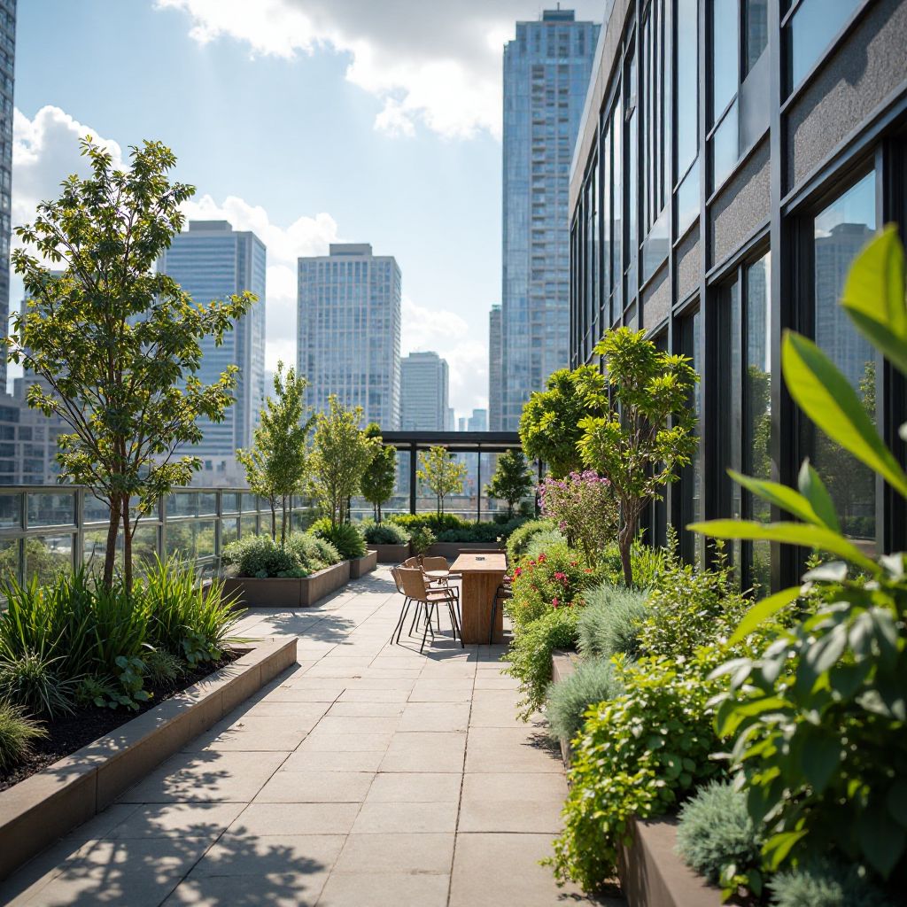 Corporate rooftop garden